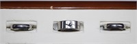 3pc New Stainless Steel Rings sz 6.5