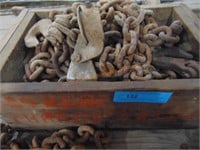 WOOD BOX WITH CHAINS
