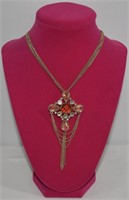 Beautiful Rhinestone Cross Pendant & Necklace
