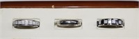 3pc New Stainless Steel Rings sz 10