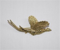 Vintage Signed "Art" Pheasant Brooch