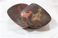 A Vintage Japanese Free Form Lacquer Box