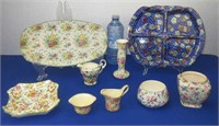 Collection Of 8 Chintz Items: 4 Royal Winton,