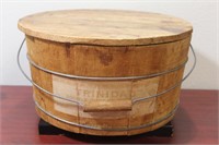 A Wooden Bucket with Handle