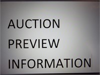 AUCTION PREVIEW INFORMATION