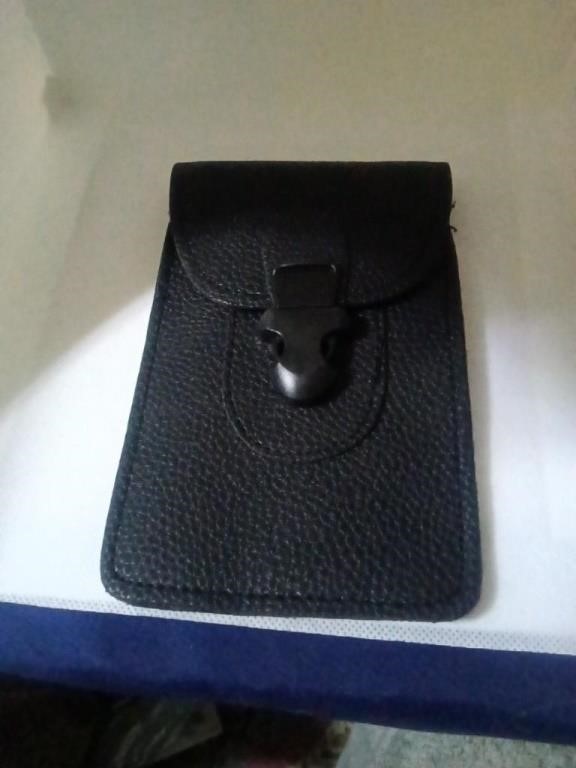 NEW Leather Belt Holder- ID, CR Card, 5-6 " Phone