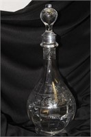 An Etched Decanter