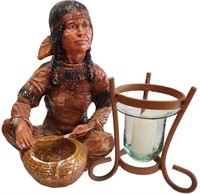 Figurine and Candle Holder