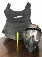 Youth Size Paintball Vest and Helmet