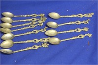 Lot of 11 Silverplated Figeral Spoons