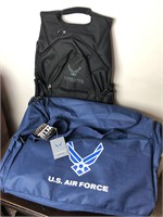 Air Force Backpack and Duffle Bag
