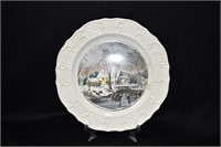 A Currier and Ives Plate