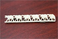 A Bone Elephant Pin