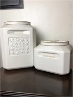 (2) Pet Food Containers