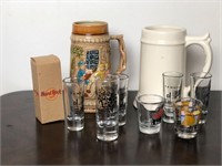 Beer Steins and Shot Glasses