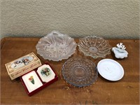 Vintage Glass Dishes and Avon Soaps