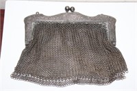 A Marked Silver Mesh Purse