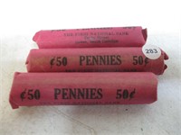 Lot of Wheat Pennies 1945D & 1951D
