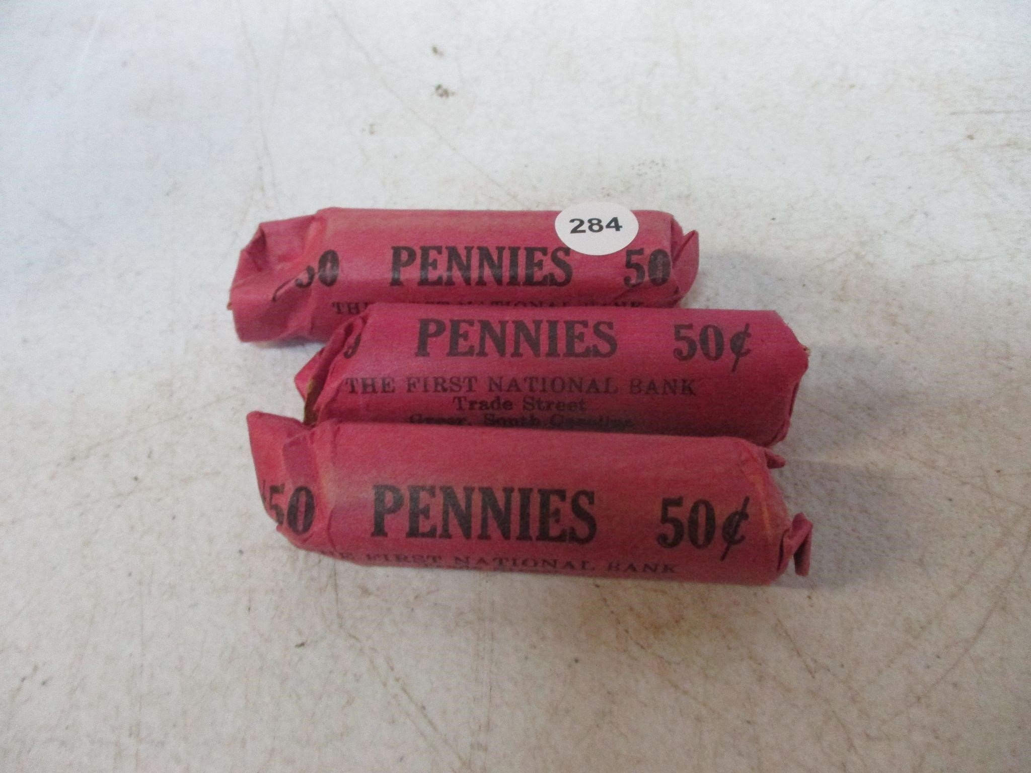 Lot of Wheat Pennies 1955D & 1952D