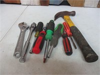 Hammer, Screwdrivers & More Tool Lot