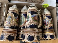 (5) West Germany Musical Steins