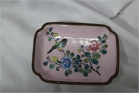 An Enamel Chinese Square Dish