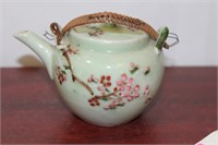 A Chinese or Asian Celadon Small Teapot