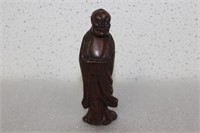 A Vintage Wooden Chinese Figurine