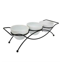 Gibson Gracious Dining 4 PC Serving Set with Metal