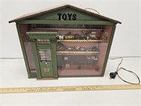 Antique "Toys" Store Display w Miniatures-