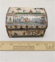 Small Antique Hand Painted Box- 4 x 3.5