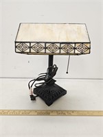 Beautiful Leaded Glass Adjustable Desk Lamp-