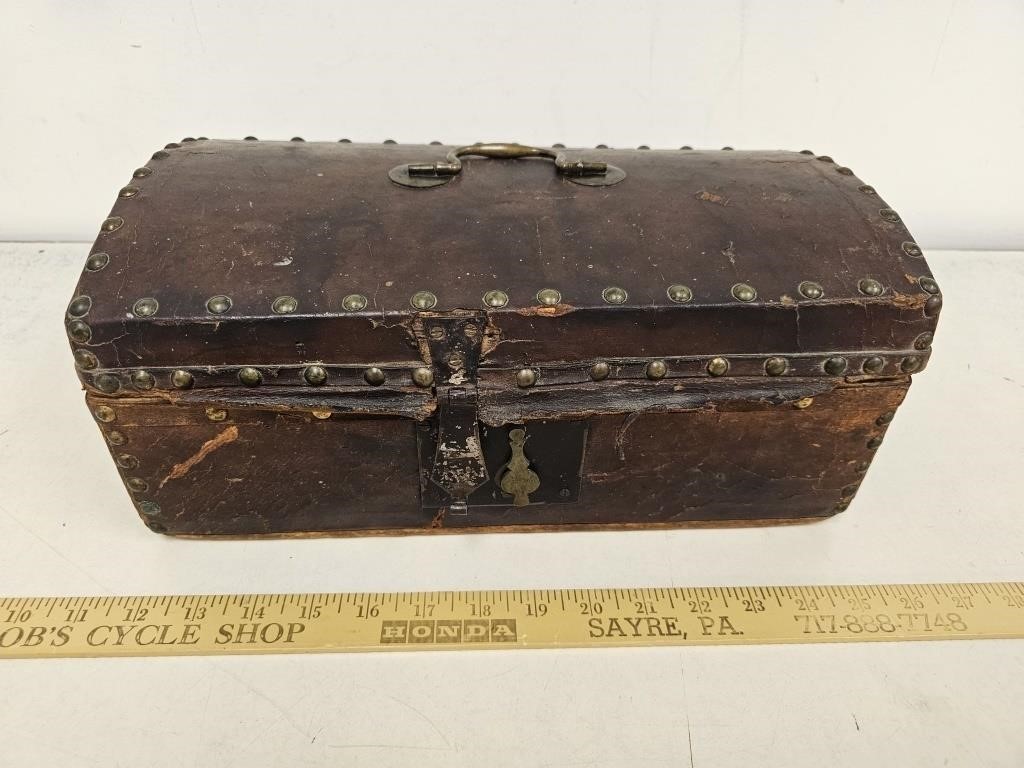 Amazing 1814 Colonial Document Box w Slave Trade