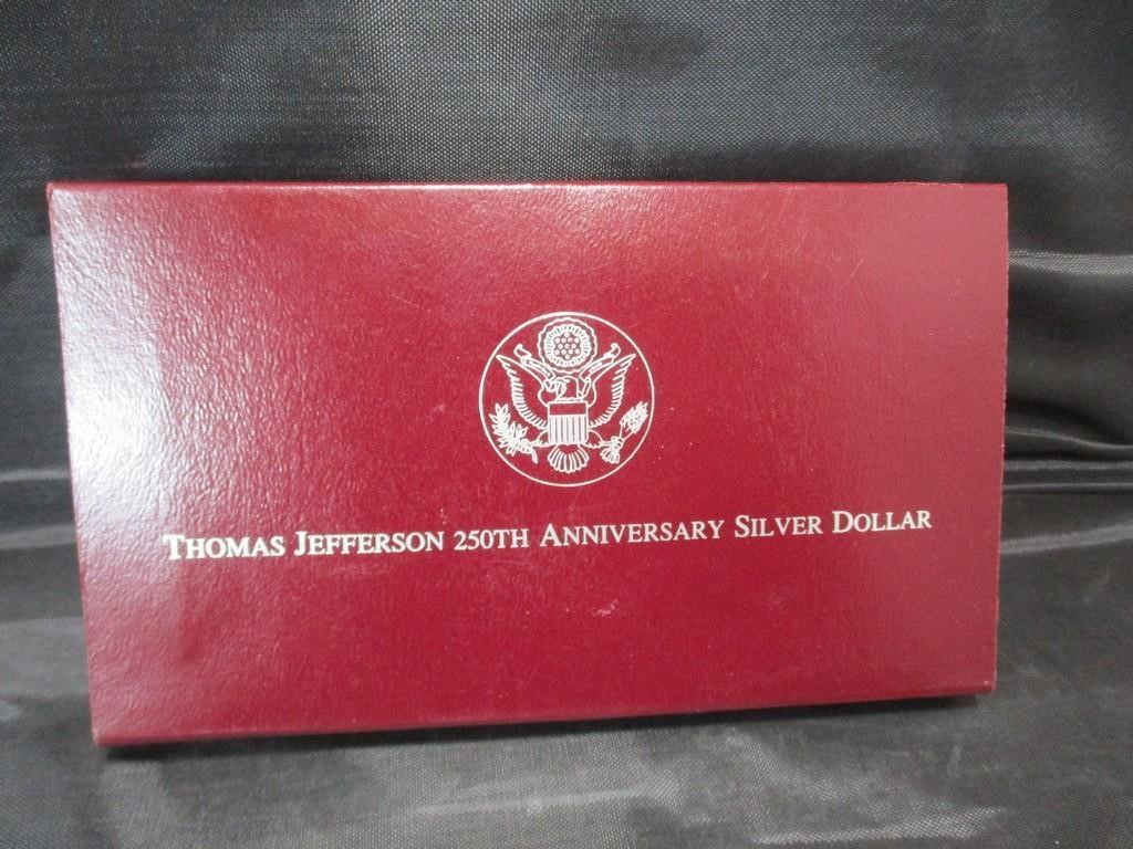 Thomas Jefferson 250th Anniv. Silver Dollar