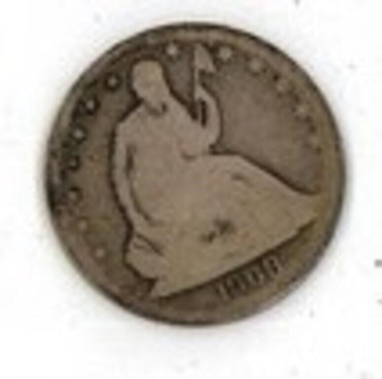 1868 1/2$ Coin