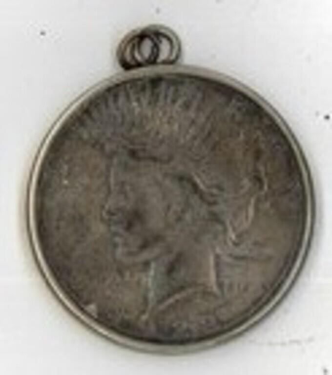 1922 Morgan Silver Dollar Pendant