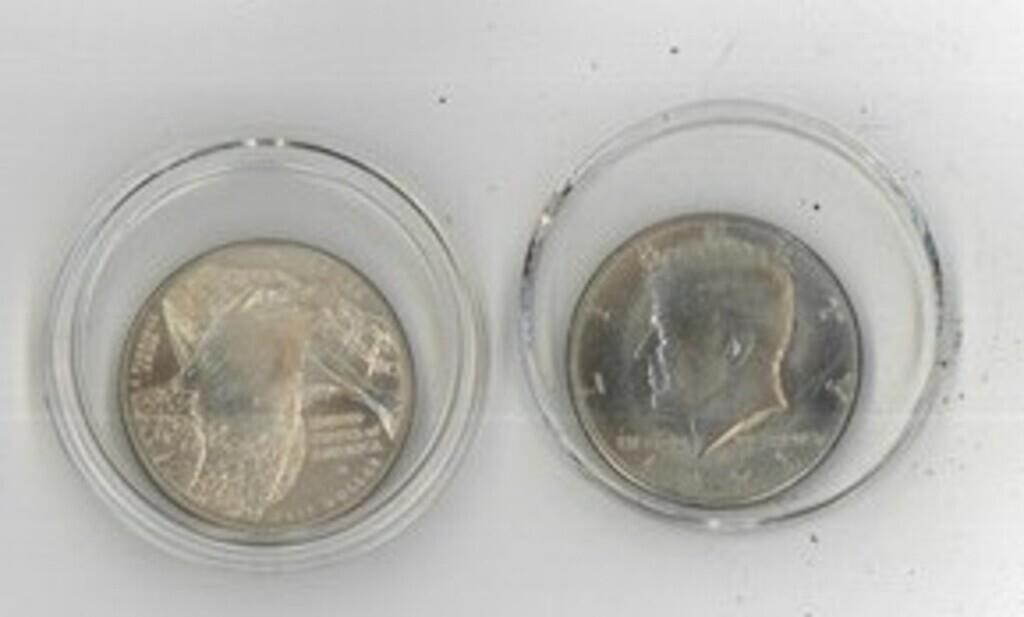 1973 & 2008 Half Dollar Coins