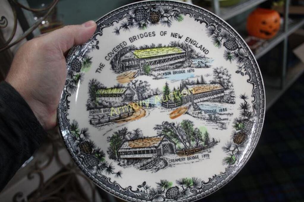 THE COVERED BRIDGES OF NEW ENGLAND COLLECTOR PLATE