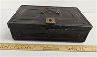 Early 20th Century Metal Cash Box