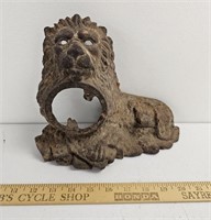 Antique Cast Iron Lion Clock Case- Casing Only