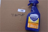 4 bottles Microban Cleaner