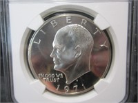 1971 S Gem Proof Eisenhower Silver Dollar