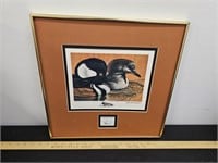 Framed, Signed & Numbered California Duck Stamp