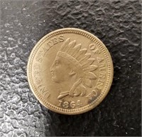 1864 Indian Head Penny - Medium Grade