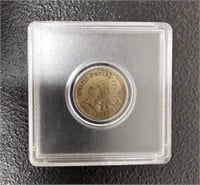 1861 Indian Head Penny in Protective Case /