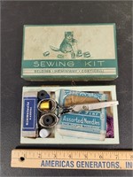 Old Sewing Kit w Contents