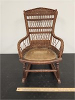 Antique Child's Woven Rocker- Overall Great
