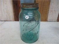 Old Blue Ball Canning Jar Quart