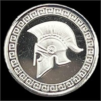 1 Gram Silver Round Bullion .999 -Trojan Head Coin