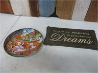 Dreams Decor & Franklin Mint Plate